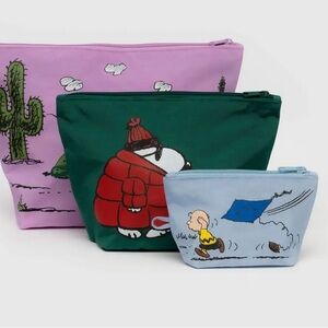 Baggu Peanuts Go Pouch Set